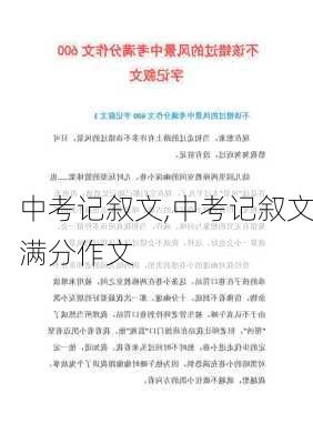 中考记叙文,中考记叙文满分作文-第2张图片-二喜范文网