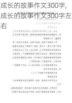 成长的故事作文300字,成长的故事作文300字左右-第1张图片-二喜范文网