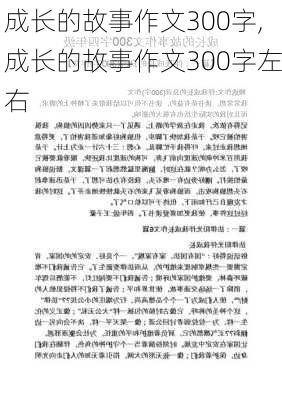 成长的故事作文300字,成长的故事作文300字左右-第2张图片-二喜范文网