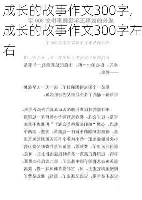 成长的故事作文300字,成长的故事作文300字左右-第3张图片-二喜范文网