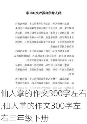 仙人掌的作文300字左右,仙人掌的作文300字左右三年级下册-第3张图片-二喜范文网