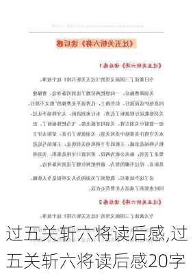 过五关斩六将读后感,过五关斩六将读后感20字-第2张图片-二喜范文网