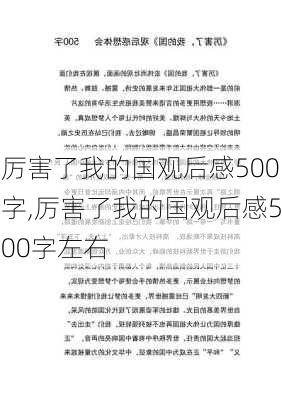 厉害了我的国观后感500字,厉害了我的国观后感500字左右-第2张图片-二喜范文网