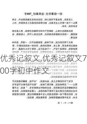 优秀记叙文,优秀记叙文700字初中作文-第1张图片-二喜范文网