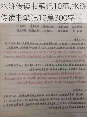 水浒传读书笔记10篇,水浒传读书笔记10篇300字-第2张图片-二喜范文网