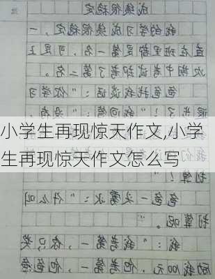 小学生再现惊天作文,小学生再现惊天作文怎么写-第2张图片-二喜范文网