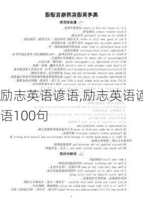 励志英语谚语,励志英语谚语100句-第1张图片-二喜范文网