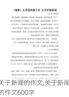 关于新闻的作文,关于新闻的作文600字-第2张图片-二喜范文网