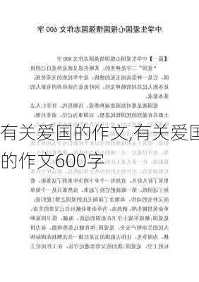 有关爱国的作文,有关爱国的作文600字-第2张图片-二喜范文网