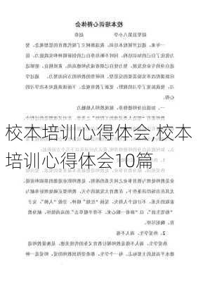 校本培训心得体会,校本培训心得体会10篇-第2张图片-二喜范文网