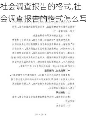 社会调查报告的格式,社会调查报告的格式怎么写-第2张图片-二喜范文网