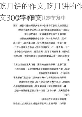 吃月饼的作文,吃月饼的作文300字作文-第2张图片-二喜范文网