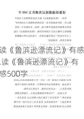 读《鲁滨逊漂流记》有感,读《鲁滨逊漂流记》有感500字-第3张图片-二喜范文网