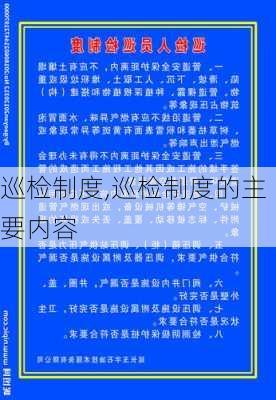 巡检制度,巡检制度的主要内容-第3张图片-二喜范文网