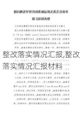 整改落实情况汇报,整改落实情况汇报材料-第2张图片-二喜范文网