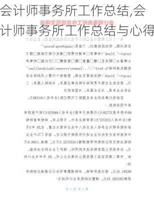 会计师事务所工作总结,会计师事务所工作总结与心得-第1张图片-二喜范文网