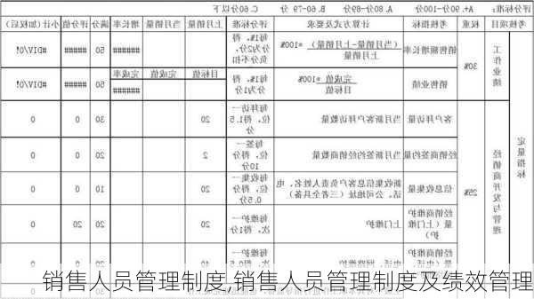 销售人员管理制度,销售人员管理制度及绩效管理-第3张图片-二喜范文网