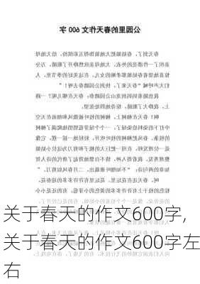 关于春天的作文600字,关于春天的作文600字左右-第3张图片-二喜范文网