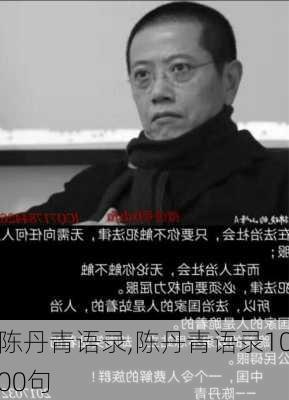 陈丹青语录,陈丹青语录1000句-第1张图片-二喜范文网