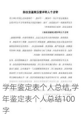 学年鉴定表个人总结,学年鉴定表个人总结100字-第2张图片-二喜范文网