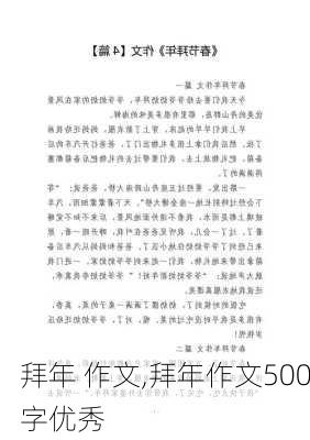 拜年 作文,拜年作文500字优秀-第1张图片-二喜范文网