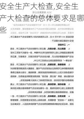 安全生产大检查,安全生产大检查的总体要求是哪些-第3张图片-二喜范文网