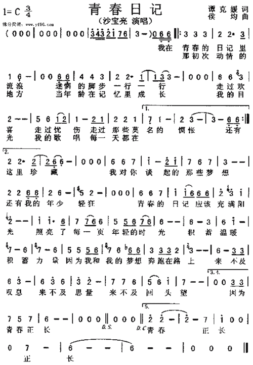 青春日记,青春日记 沙宝亮-第1张图片-二喜范文网