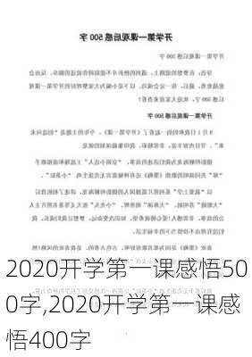 2020开学第一课感悟500字,2020开学第一课感悟400字-第3张图片-二喜范文网