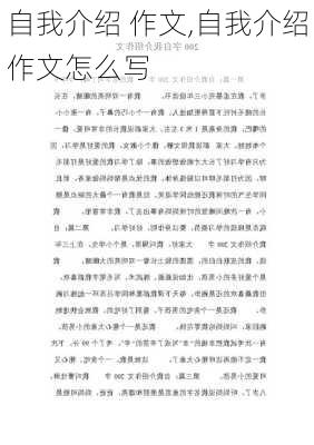 自我介绍 作文,自我介绍作文怎么写-第2张图片-二喜范文网