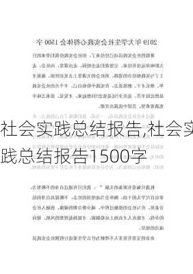 社会实践总结报告,社会实践总结报告1500字-第3张图片-二喜范文网