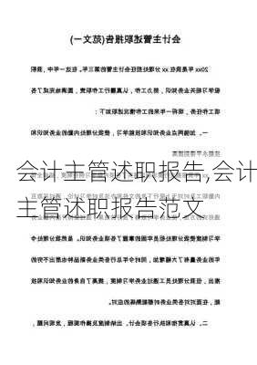 会计主管述职报告,会计主管述职报告范文-第2张图片-二喜范文网