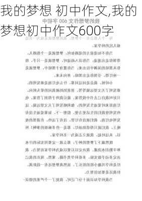 我的梦想 初中作文,我的梦想初中作文600字-第1张图片-二喜范文网