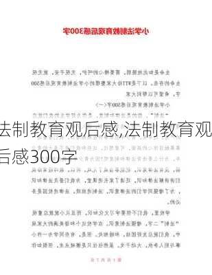 法制教育观后感,法制教育观后感300字-第1张图片-二喜范文网