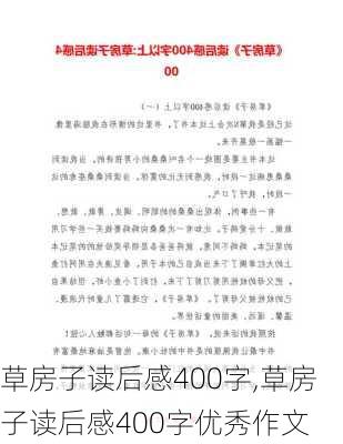 草房子读后感400字,草房子读后感400字优秀作文-第3张图片-二喜范文网