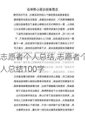 志愿者个人总结,志愿者个人总结100字-第2张图片-二喜范文网