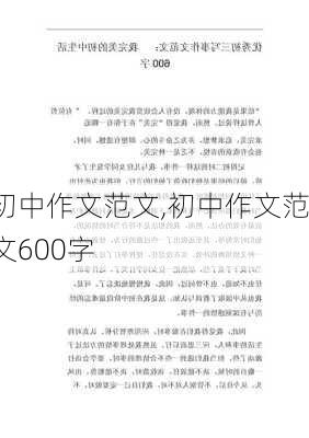 初中作文范文,初中作文范文600字-第2张图片-二喜范文网