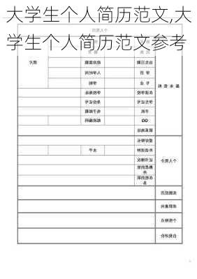 大学生个人简历范文,大学生个人简历范文参考-第3张图片-二喜范文网