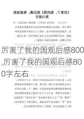 厉害了我的国观后感800,厉害了我的国观后感800字左右-第2张图片-二喜范文网