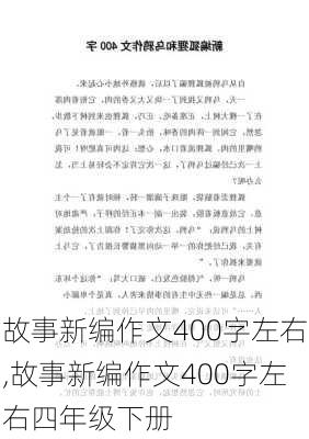 故事新编作文400字左右,故事新编作文400字左右四年级下册-第3张图片-二喜范文网