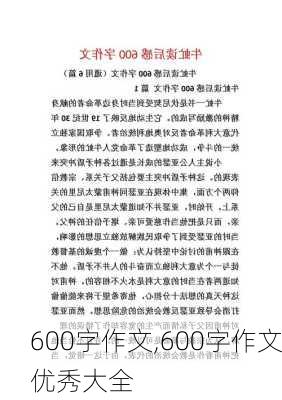 600字作文,600字作文优秀大全-第3张图片-二喜范文网