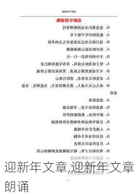 迎新年文章,迎新年文章朗诵-第3张图片-二喜范文网