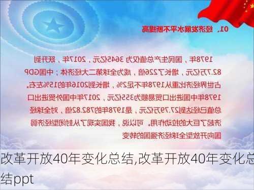 改革开放40年变化总结,改革开放40年变化总结ppt-第1张图片-二喜范文网