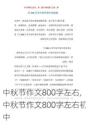 中秋节作文800字左右,中秋节作文800字左右初中-第3张图片-二喜范文网