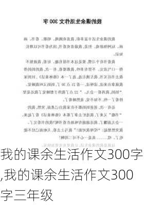 我的课余生活作文300字,我的课余生活作文300字三年级-第2张图片-二喜范文网