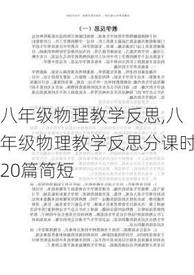 八年级物理教学反思,八年级物理教学反思分课时20篇简短-第3张图片-二喜范文网