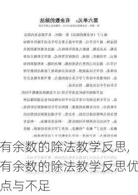 有余数的除法教学反思,有余数的除法教学反思优点与不足-第3张图片-二喜范文网