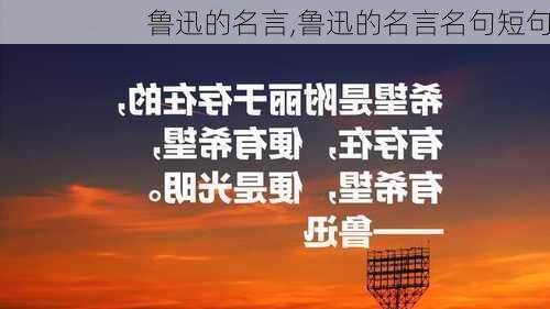 鲁迅的名言,鲁迅的名言名句短句-第2张图片-二喜范文网