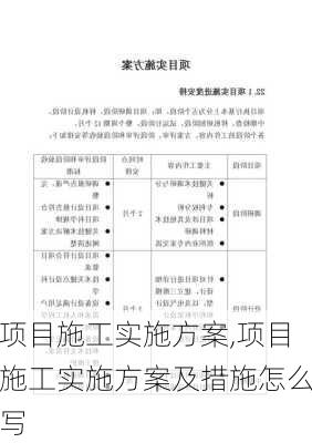 项目施工实施方案,项目施工实施方案及措施怎么写-第1张图片-二喜范文网