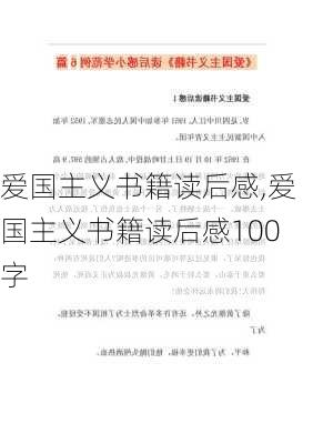 爱国主义书籍读后感,爱国主义书籍读后感100字-第2张图片-二喜范文网