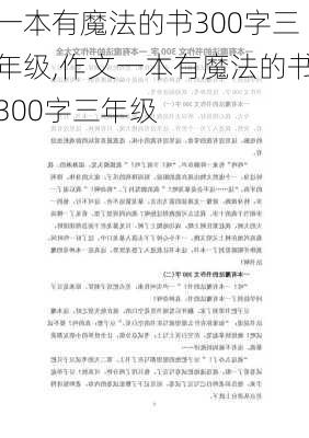 一本有魔法的书300字三年级,作文一本有魔法的书300字三年级-第2张图片-二喜范文网